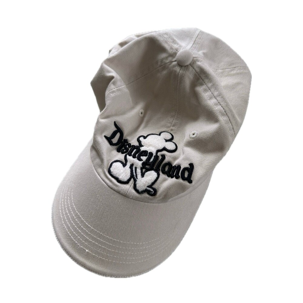 Disneyland Disney Park Puff Felt Embroidered Adult Baseball Cap Hat Mickey Mouse